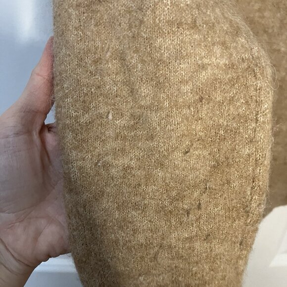 Babaton The Group Sweater Womens XXS Tan Wool Blend Tan Alpaca Neutral Relaxed - Picture 6 of 8